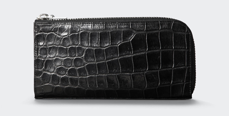 aniaryのクラッチ型クロコダイル財布